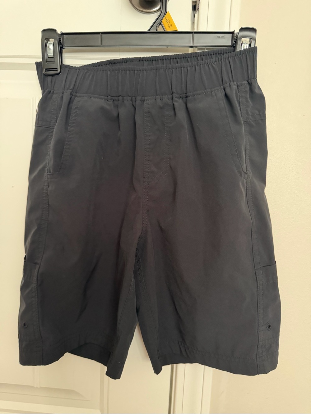 Boy’s Elastic-Waist Black Shorts